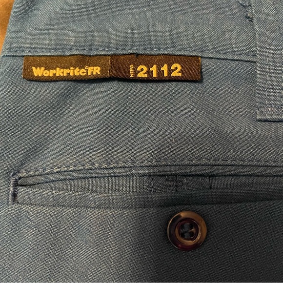 Workrite 2112 Nomex HRC1 Vibrant Blue Work Pants Size33” - Picture 5 of 9